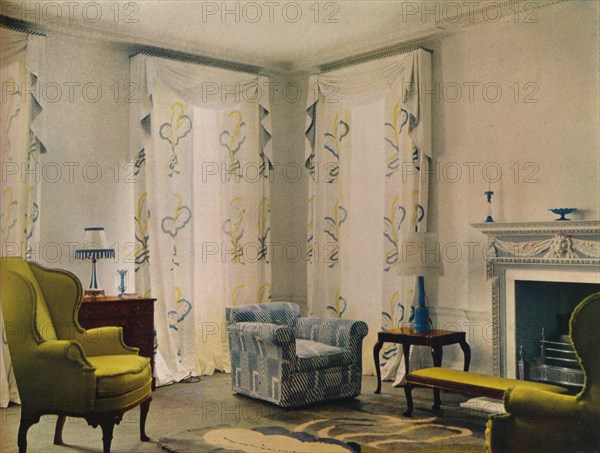 Morning room in the house of Mr Vestey at 9 Templewood Avenue, Hampstead, London, 1932. Artist: Unknown.