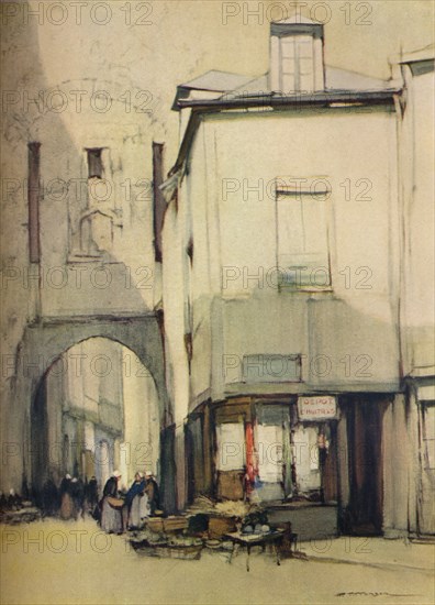 'Porte St Pater, Vannes', c20th century (1935).  Artist: Harry Tittensor.