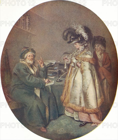 'The Credulous Lady and Astrologer', 1786. Artists: John Raphael Smith, Peter Simon.