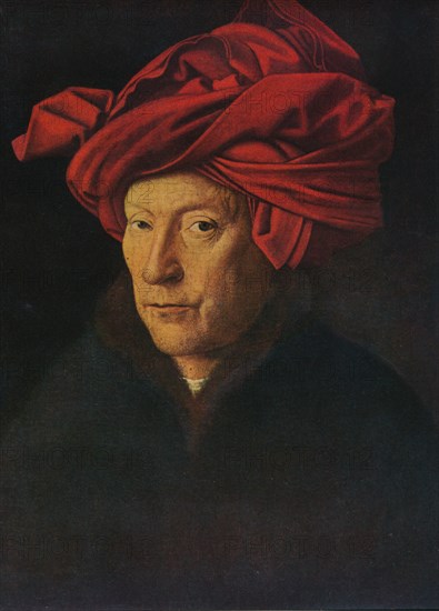 'Portrait of a Man (Self Portrait?)', 1433. Artist: Jan van Eyck ...