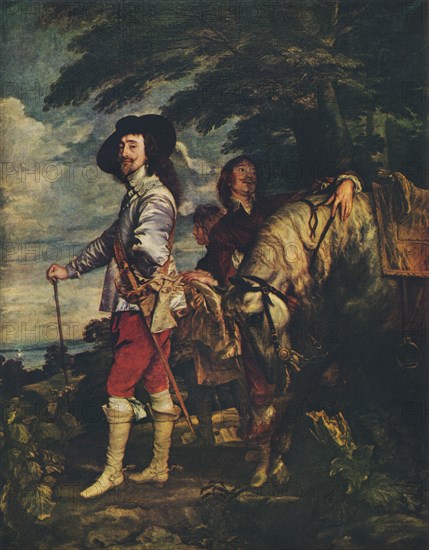'Charles I at the Hunt', c1635. Artist: Anthony van Dyck.
