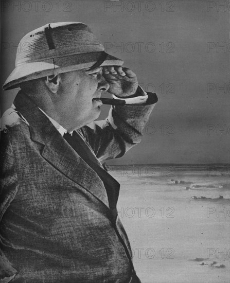 'Mr. Churchill Spies the Enemy', 1943. Artist: Unknown.