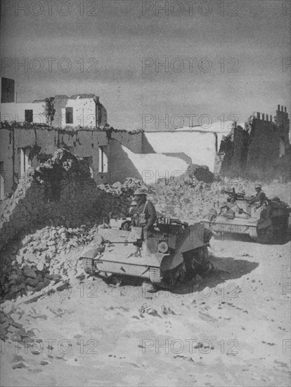 'Past Graziani's Shattered Stronghold Lies the Conquerors' Road', 1941. Artist: Unknown.