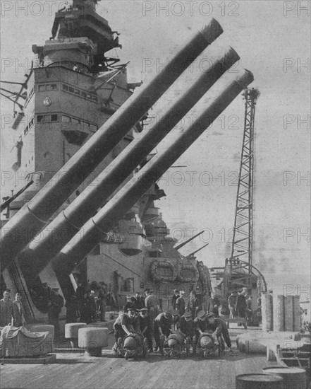 'On Board H.M.S. Nelson, members of the South African division of the RNVR', 1941. Artist: Unknown.