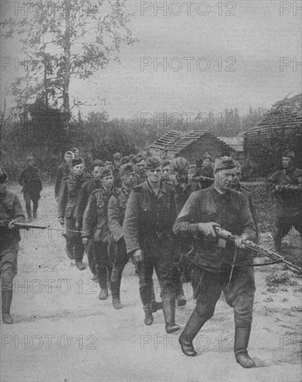 Nazi Prisoners, captured by Soviet forces, 1941. Artist: Sir John Alexander Hammerton.