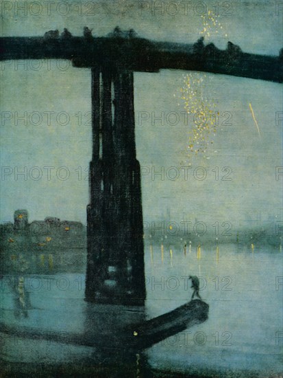 'Nocturne: Blue and Gold - Old Battersea Bridge', c1872-5. Artist: James Abbott McNeill Whistler.