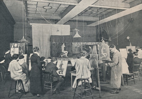 'Antique and Life Classes at the Ontario College of Art, Toronto', c1913. Artist: Unknown.