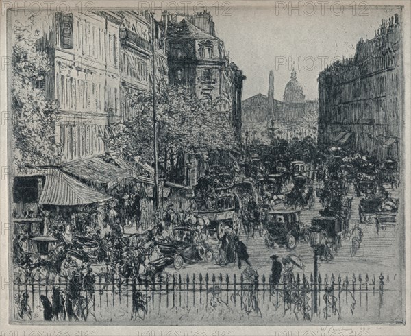 'Rue Royale, Paris', c1913. Artist: Walter Zeising.