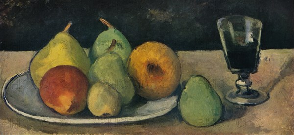 'Verre Et Poires ', 1879-80. Artist: Paul Cezanne.