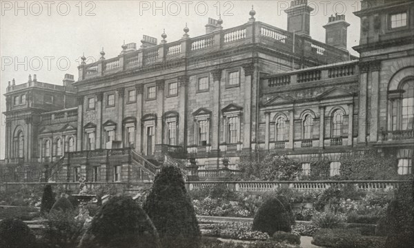 'Harewood House, the residence of the Rt. Hon. The Earl of Harewood', c1913. Artist: Unknown.