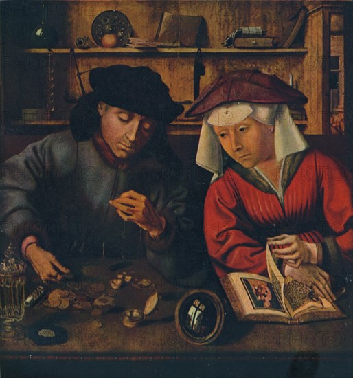 'The Moneylender and his Wife', 1514. Artist: Quentin Metsys I.