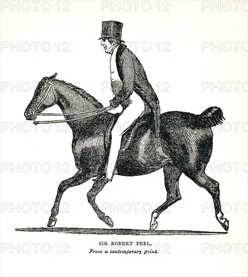 'Sir Robert Peel', (1788-1850), British Conservative statesman, 1893. Artist: Unknown.