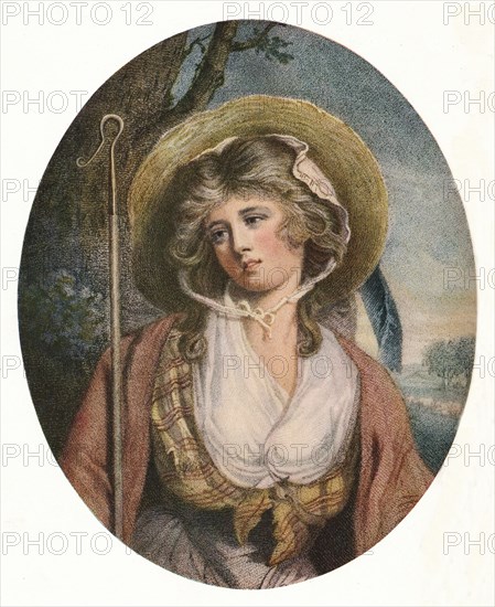 'The Shepherdess', 1787. Artist: John Raphael Smith.