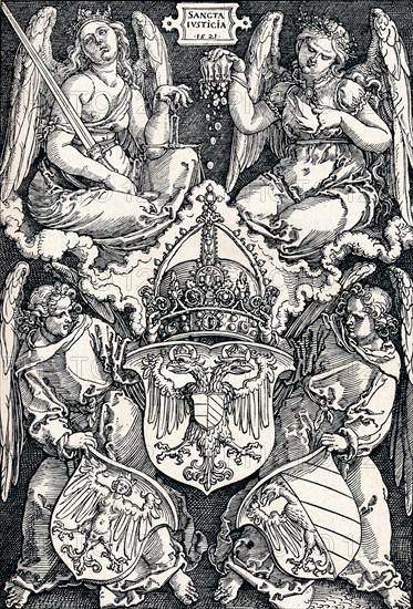 'Coat of Arms of the City of Nuremberg', 1521 (1906).  Artist: Albrecht Durer.
