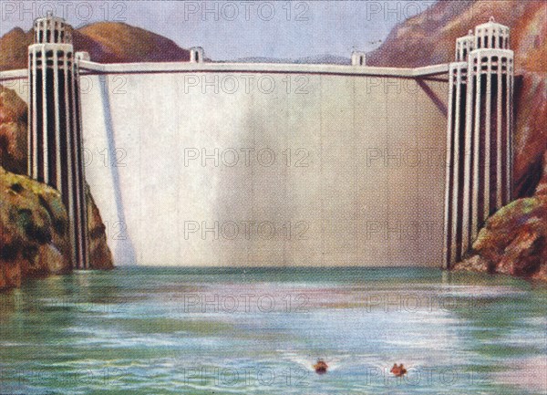 The Boulder Dam, USA, 1938. Artist: Unknown.