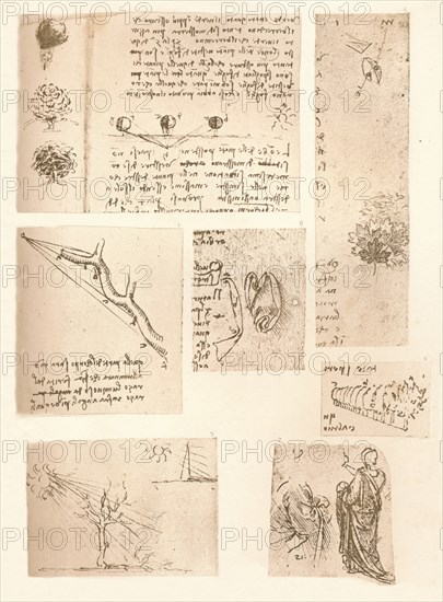 Five drawings illustrating the elements of landscape painting, c1472-c1519 (1883). Artist: Leonardo da Vinci.