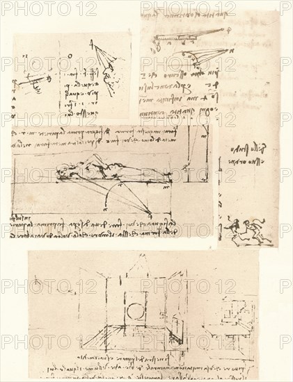 Four drawings illustrating the practice of painting, c1472-c1519 (1883). Artist: Leonardo da Vinci.