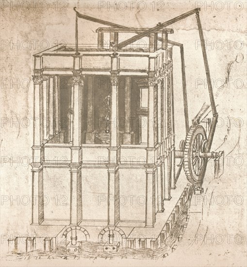 Drawing of projects for castles and villas, c1472-c1519 (1883). Artist: Leonardo da Vinci.