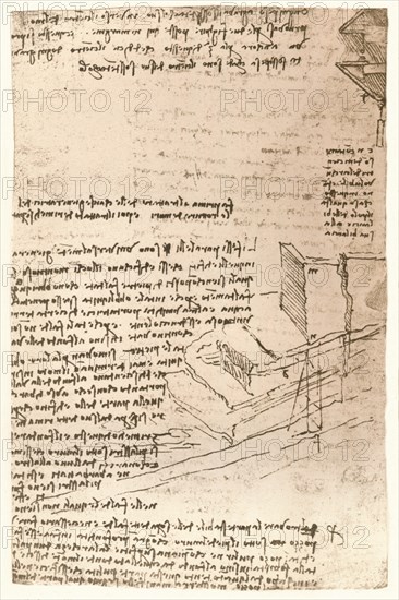 Architectural drawing, c1472-c1519 (1883). Artist: Leonardo da Vinci.