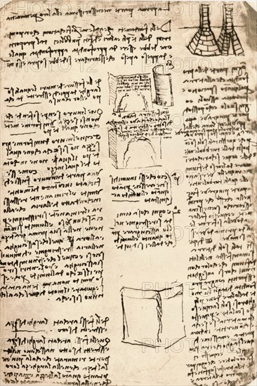 Architectural drawing, c1472-c1519 (1883). Artist: Leonardo da Vinci.