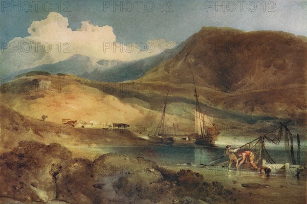 'Cader Idris, from Barmouth Sands', c19th century. Artist: John Sell Cotman.