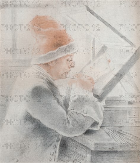 'Christian Frederick Zincke', 1752. Artist: William Hoare.