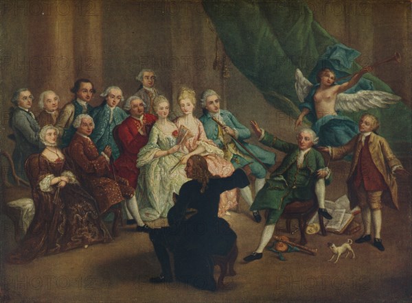 'David Garrick in the Green Room', 18th century. Artist: William Hogarth.