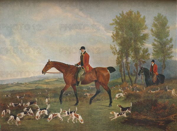 'His Majesty's Harriers', c19th century. Artist: Richard Woodman.