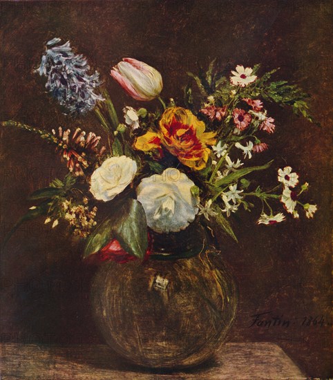 'Flowers', c19th century. Artist: Henri Fantin-Latour.