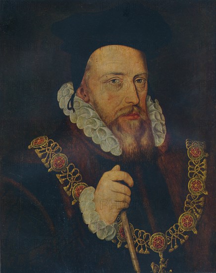 'William Cecil, Lord Burghley', 16th century. Artist: Unknown.