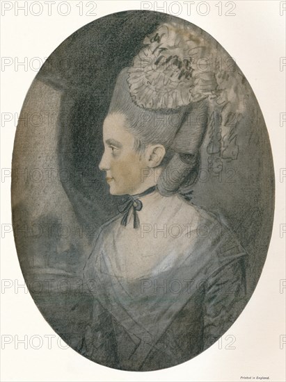 'Mrs. John Mortlock (Nee Harrison)', c1780. Artist: John Downman.