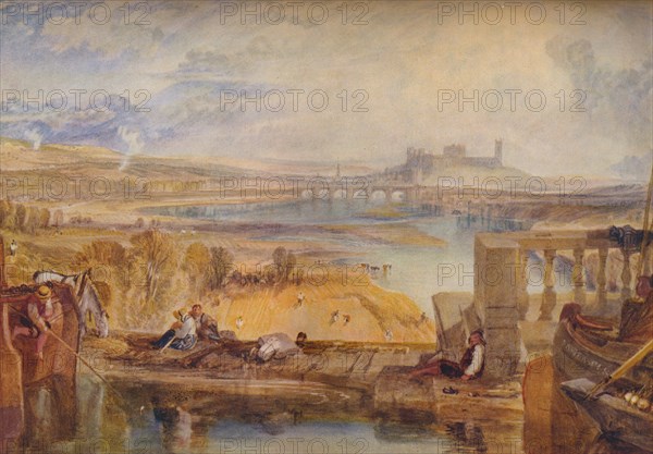 'Lancaster, from the Aqueduct Bridge', c1825. Artist: JMW Turner.