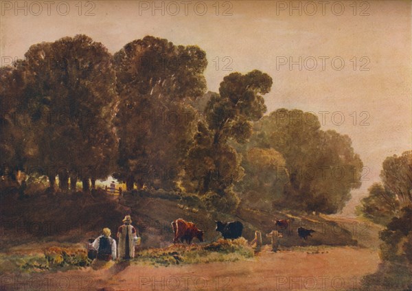 'Road Through a Park', c19th century. Creator: Peter de Wint.