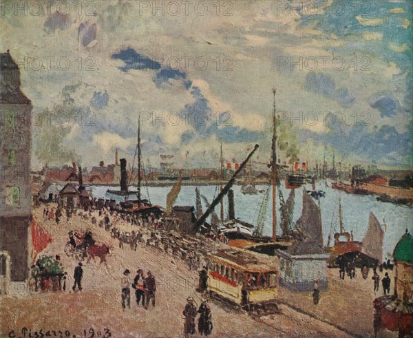 'Outer Harbour of Le Havre', 1903. Artist: Camille Pissarro.