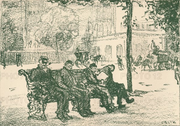 'On the Victoria Embankment', 1898. Artist: Emil Orlik.