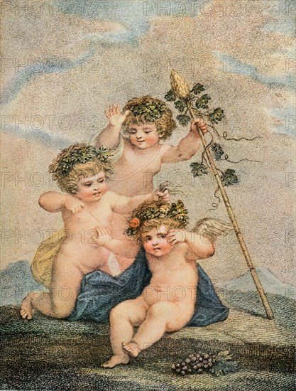 'Cupids', c18th century. Artist: Francesco Bartolozzi.