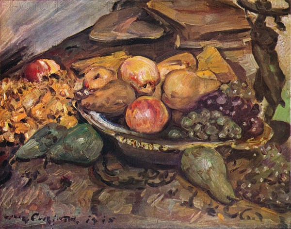 'Still-Life with Fruit', c20th century. Artist: Lovis Corinth.
