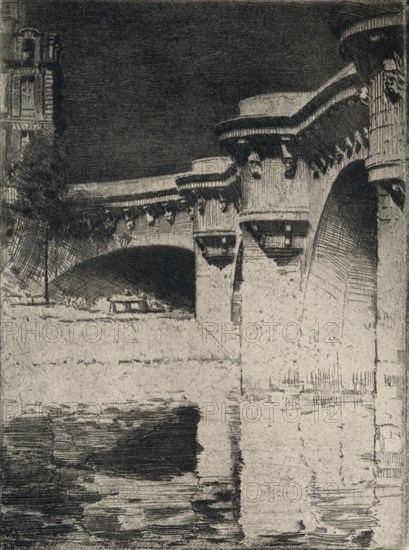 'The Pont Neuf', 1915. Artist: Roi Partridge.