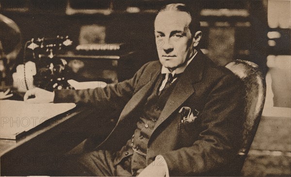 Stanley Baldwin, newly elected Prime Minister of the United Kingdom, May 1923 (1935). Artist: Unknown.