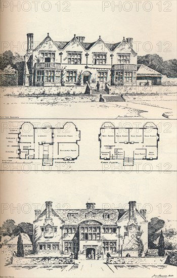 'Houghton Grange, near Huntingdon', c1897. Artist: Unknown.