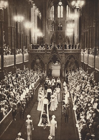 'The Procession Into The Abbey', 1937. Artist: Unknown.