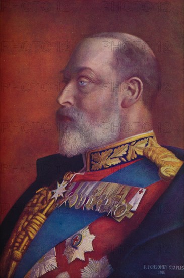 King Edward VII in the first year of his reign, 1901 (1910). Artist: Sir Robert Ponsonby Staples.