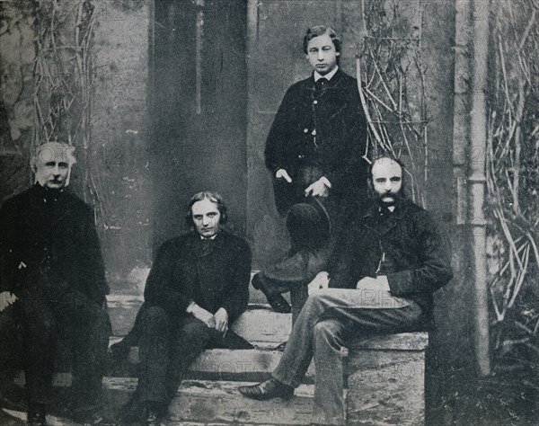 The Prince of Wales and his tutors at Oxford University, c1860 (1910). Creator: Unknown.