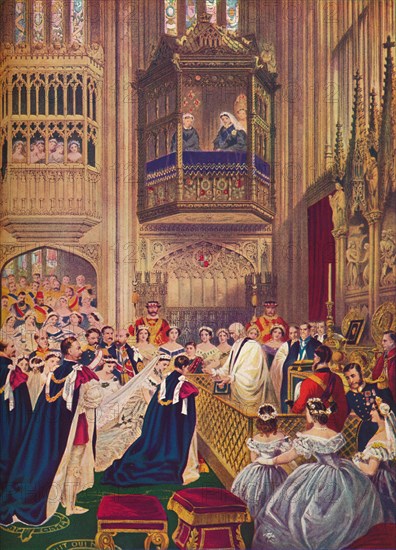 The Royal Wedding, St George's Chapel, Windsor, March 10, 1863 (1910). Artist: Unknown.