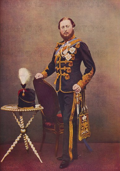 The Prince of Wales as Colonel of the 10th Hussars, c1865 (1910). Creator: Unknown.