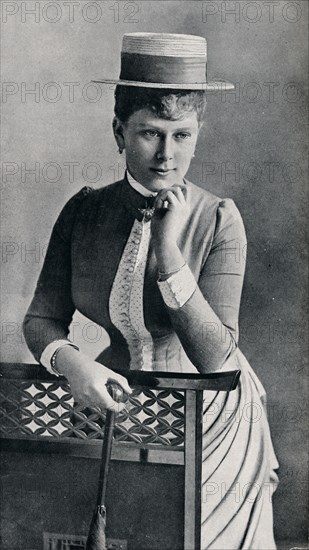 Portrait study of the future Queen Mary, 1885 (1911). Creator: Francis Byrne & Co.