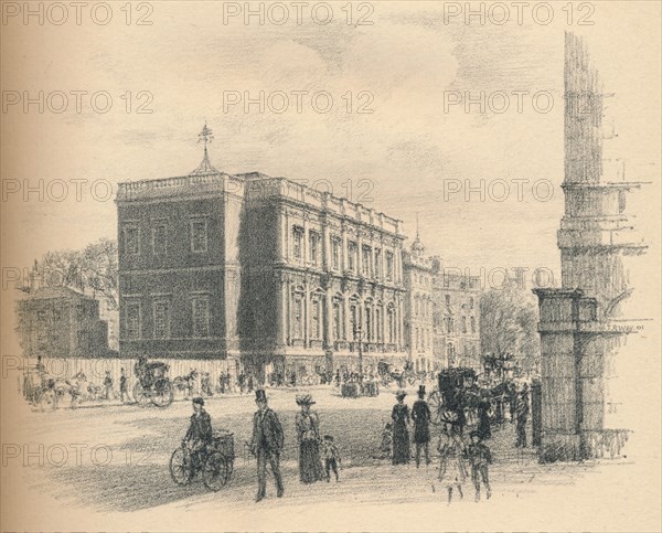 'Exterior of the Banqueting Hall, Whitehall Palace', 1902. Artist: Thomas Robert Way.