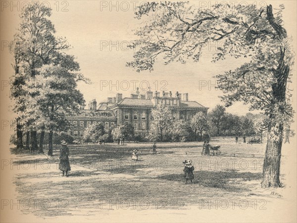 'South Front of Kensington Palace', 1902. Artist: Thomas Robert Way.
