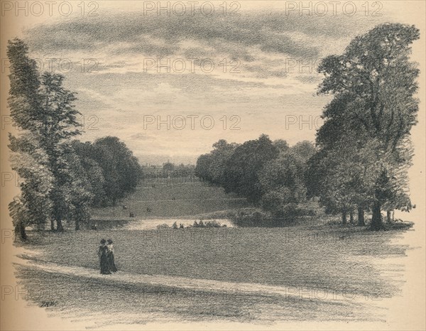 'The Vista, Kensington Palace', 1902. Artist: Thomas Robert Way.