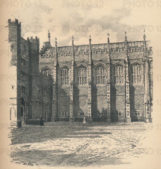 'The Great Hall of Hampton Court Palace', 1902. Artist: Thomas Robert Way.